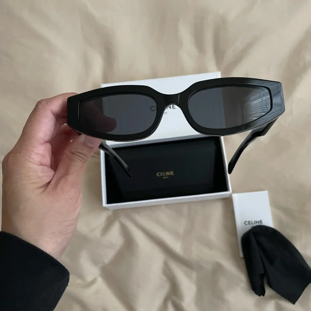 Celine Triomphe Cat Eye Sunglasses with Silver Hardware